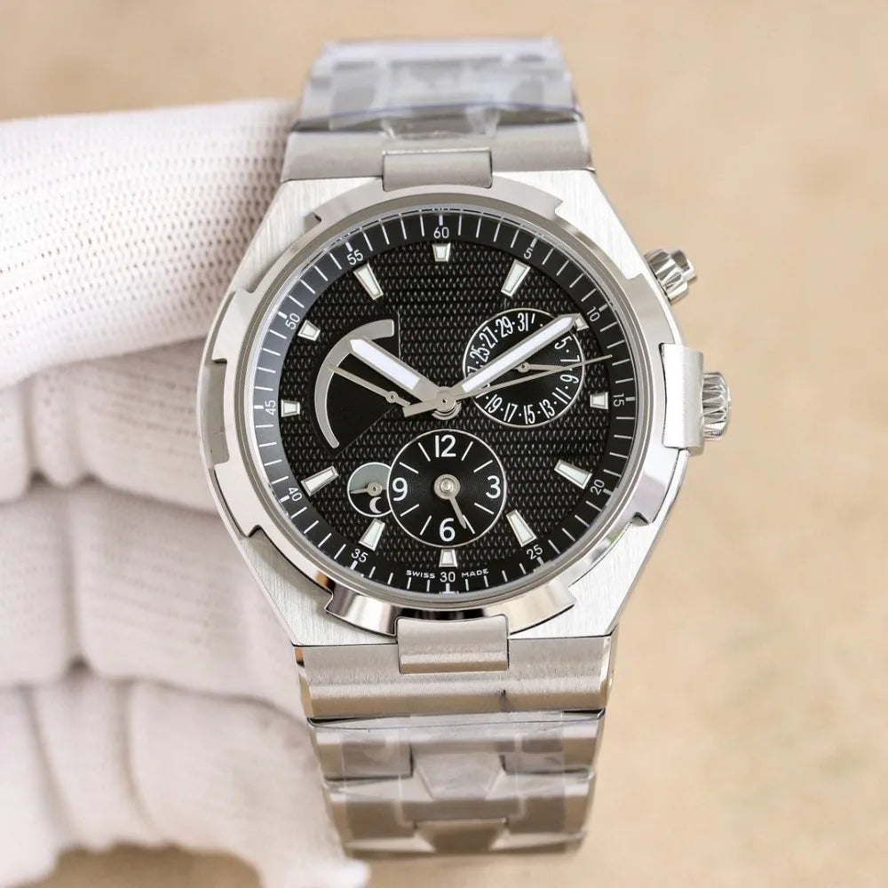 VC Top Brand Reissue Watch with Versatile Case and Moon Phase Design for Men