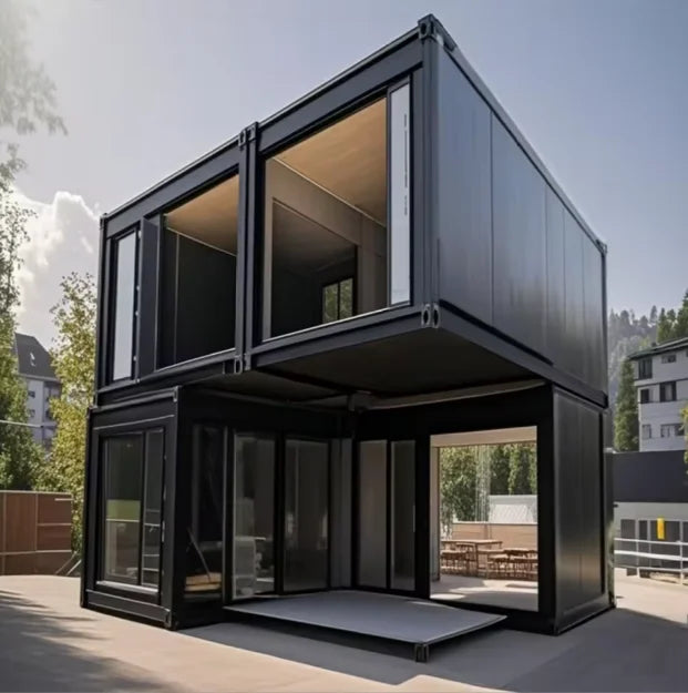 Modular Micro Office Houses Detachable Steel Container Cabins Prefabricated Mobile Living Sites for Emergency Rescue customized