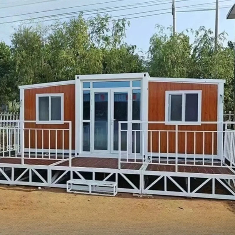 2 3 Bedroom Prefabricated Expandable Container House Prefabricated Steel Frame House Cabins 20ft 40ft Mobile Container Home