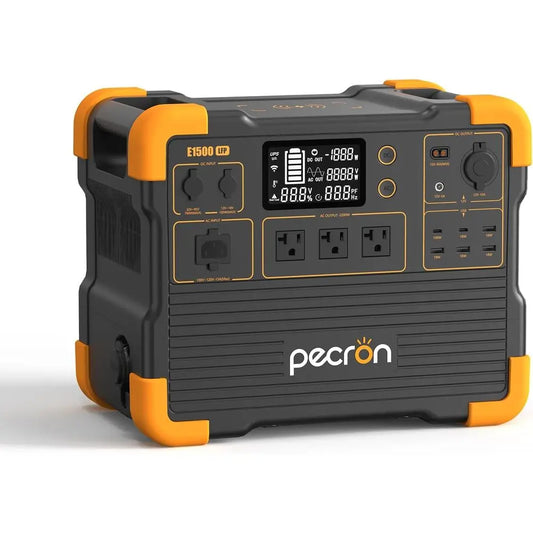 Portable Power Station, E1500LP r Generator 1536Wh, 2200W LiePO4 Battery Backup, ast Charging Power Station or Home use, RV, and