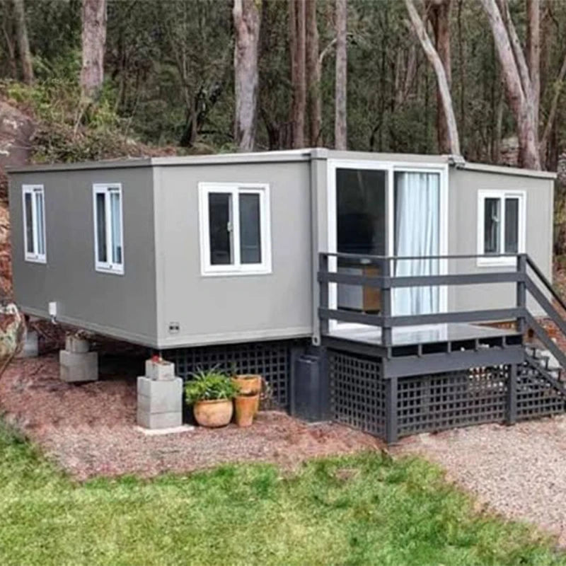Luxury Tiny Home Expandable Container Houses Garden Greenhouses Mobile Portable House Modern Steel Structure Frame Folding Room