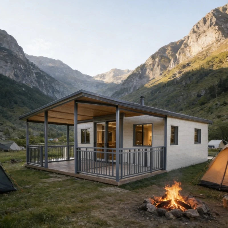 Custom 40ft Prefabricated Three-bedroom, Two-bathroom Container House Expandable House Cold-weather Insulated Micro-home