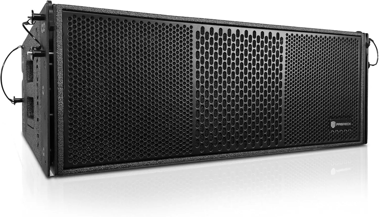 PRORECK Dual 8''Full Range 4000W P.M.P.O Powered Line Array Speaker Portable Professional Sound System,DSP Speaker,High-Fidelity