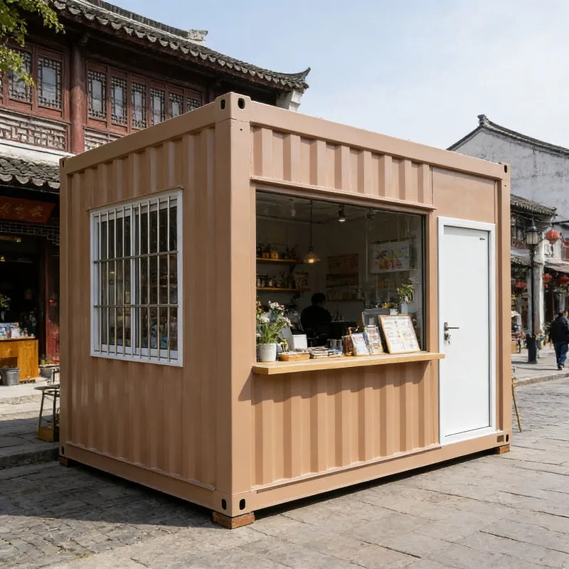 Sturdy 40ft Expandable Container Office Prefabricated Double Wing Modular Building Quick Setup Portable Site Accommodation