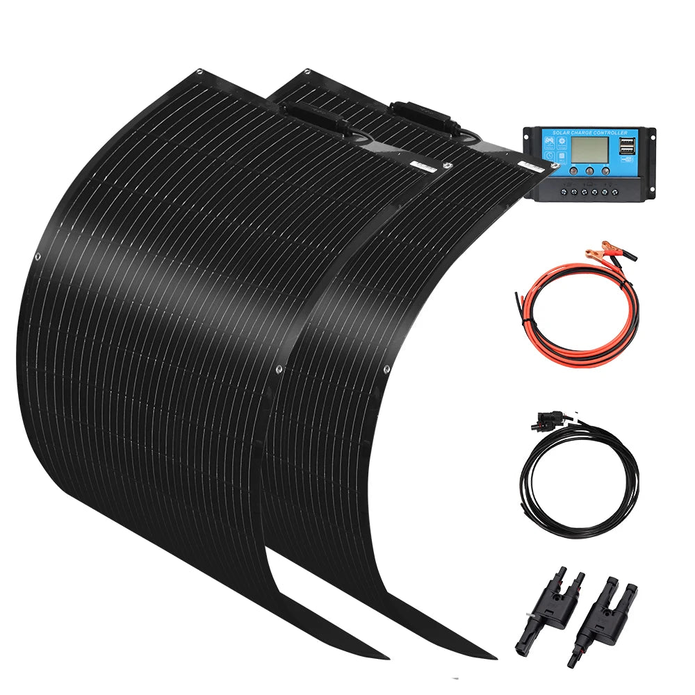WUZECK Flexible rechargeable solar panel battery 100W 1pcs ~10 pcs High Efficiency Cell (100W, 200W, 300W ,400W,500W 1000W)