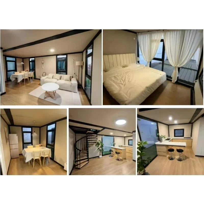 3 Bedroom Expandable House 20Ft 40Ft Portable Folding Mobile Prefa Home Modular Container House with Kitchen Washroom