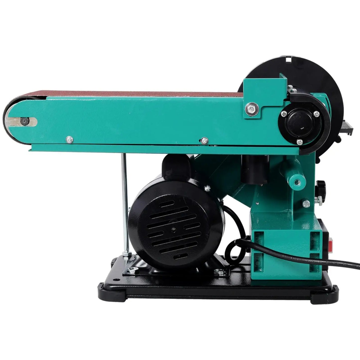 High Power Belt Sander and Disc Polisher Combo Grinder Sanders with Dust Cover for Workshop Woodworking