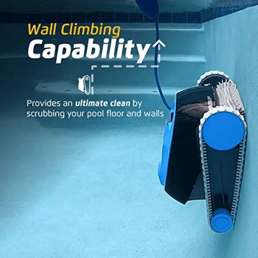 Nautilus CC Automatic Robotic Pool Vacuum Cleaner Wall Climbing Scrubber Brush Top Load Filter Access Ideal for Above In-Ground