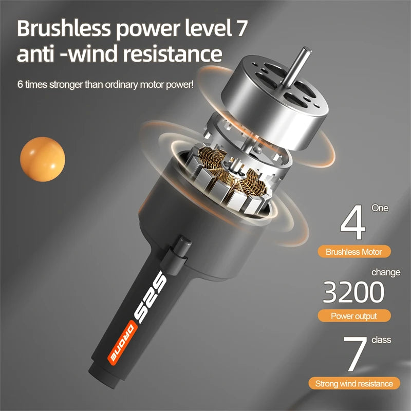 Obstacle Avoidance Brushless Aerial Photography Drone 6K HD Camera Foldable RC UAV 4K WIFI Kid Gift Quadcopter Toys Helicopter