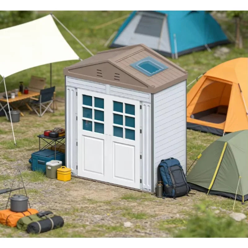 WooWild Portable Prefab Modular Cabin Insulated Waterproof Solar Powered | Warehouse Tool Storage Smart Mobile Home Tiny House