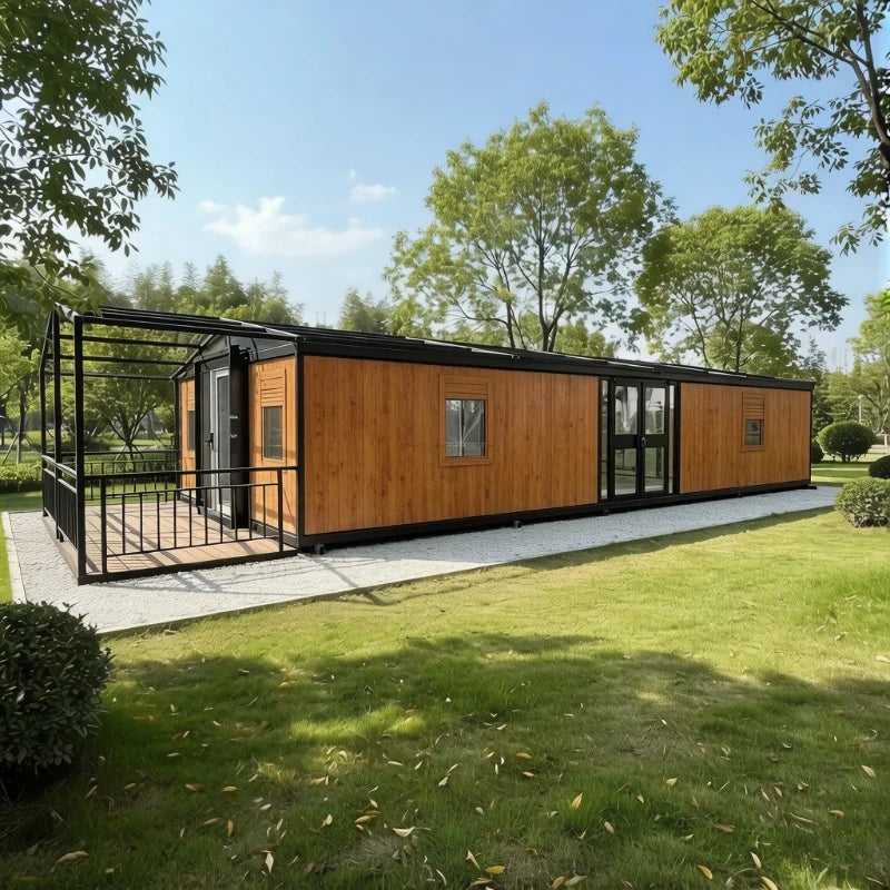 Luxury Tiny Home Expandable Container Houses Garden Greenhouses Mobile Portable House Modern Steel Structure Frame Folding Room