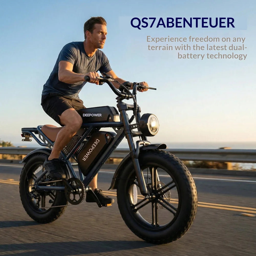Adult Electric Bicycle, 48V 60AH Battery, 2000W Motor, 20-inch Tires, Suitable for Riding In Various Scenarios.
