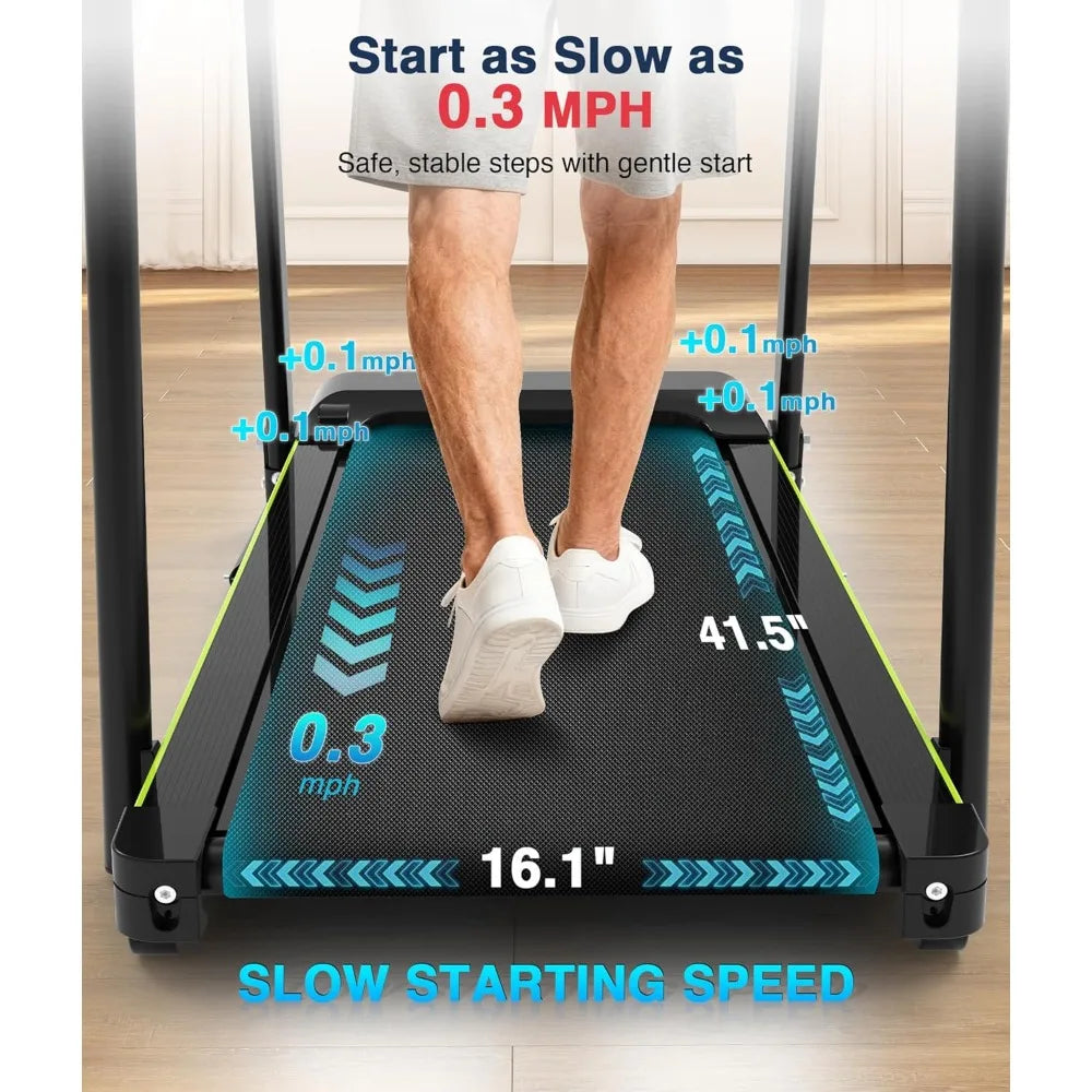 Walking Treadmill with Long Handrail for Balance, Recovery Fitness Exercise Machine Foldable for Home use with, Customized