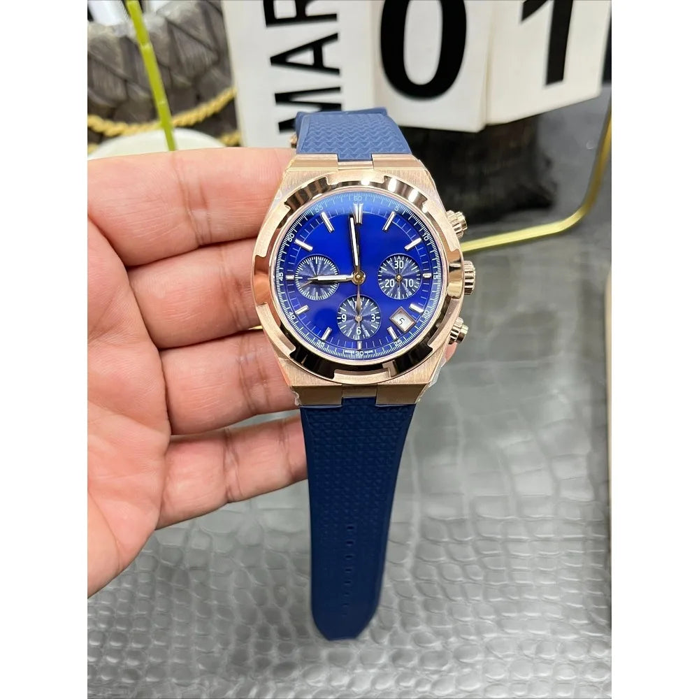VC Top Brand Reissue Watch with Versatile Case and Moon Phase Design for Men
