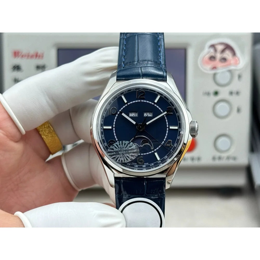 2026 New Top Brand Reissue Watch with Versatile Case and Moon Phase Design for Men