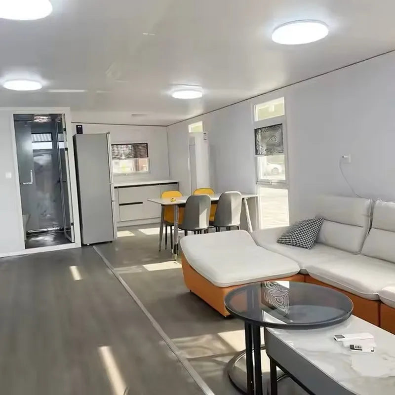 Custom Double Wings Expandable Container House 20ft 40ft Container House Steel Products Prefab Expansion Container House