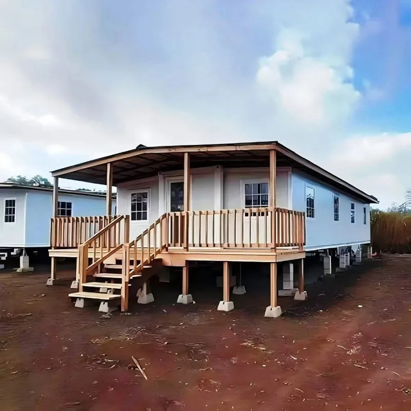 Customized Modern Tiny House Mobile Cabin On Wheels Convenient Trailer House Design For Bedroom Living Room Steel Structure