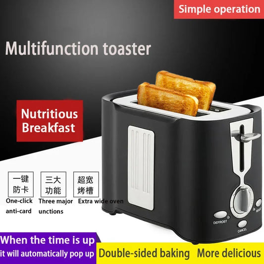 Small Automatic Multi-function Toaster Bread Machine Household Breakfast Baking Soil Driver Simple And Convenient To Operation