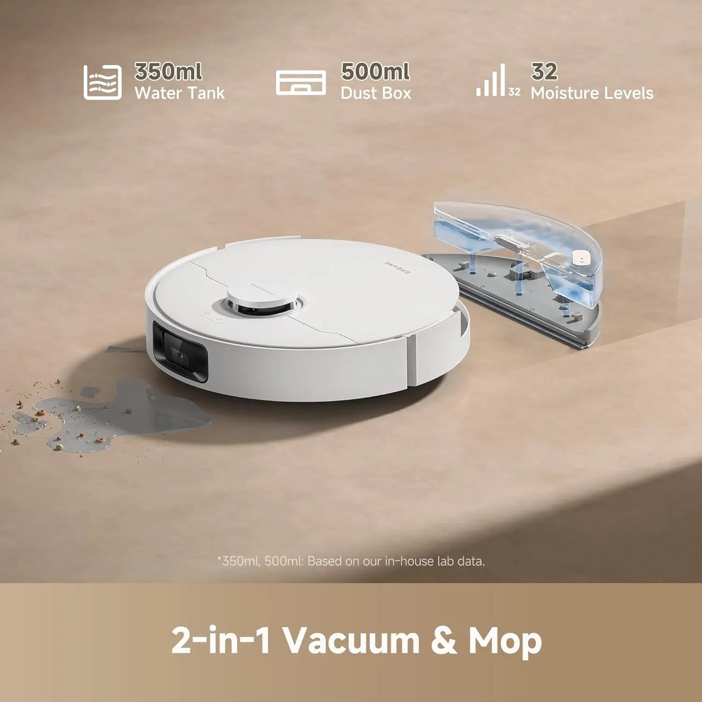 Pro Plus Robot Vacuum, 13,000Pa Suction, Self-Emptying, LDS Navigation, Vacuum Mop for Hard Floors & Carpets
