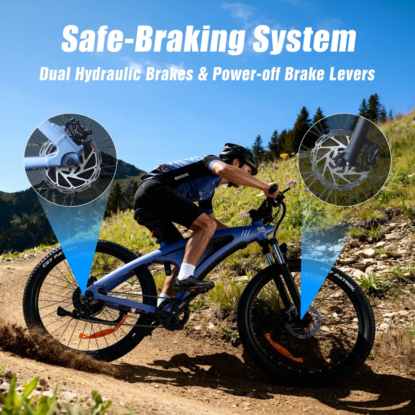 HX Q5 e bike 2000W adult Electric Bike 57KM/H 48V 20AH 27.5 Inch Off-Road Tire electric bicycle City E bikes mountain ebike