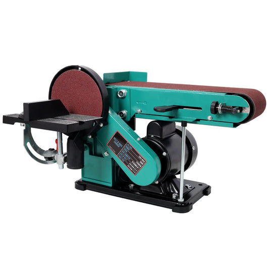 High Power Belt Sander and Disc Polisher Combo Grinder Sanders with Dust Cover for Workshop Woodworking