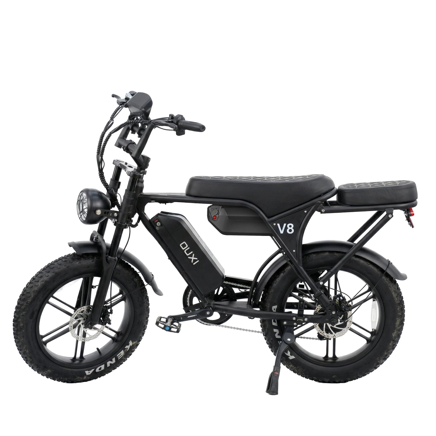 OUXI V8 Adult Electric Bike 20x4" Fat Tire Dirt Ebike with 1000W Motor 48V 15AH Battery All Terrain E-Bike for Off-Road/Commute