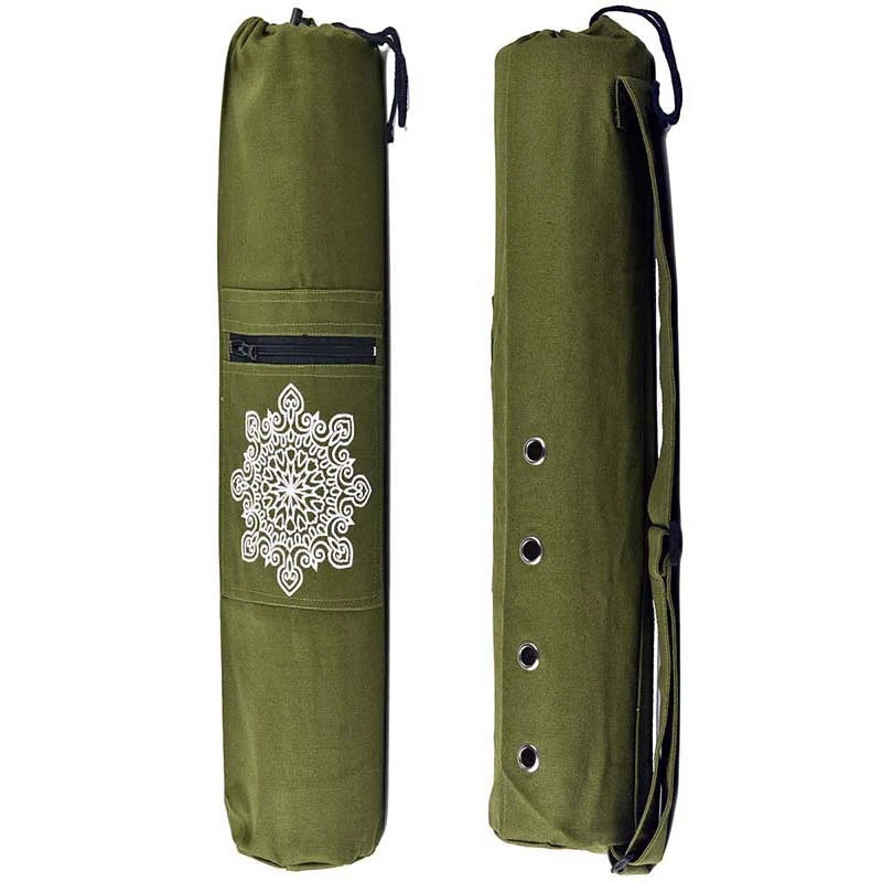 Yoga Mat Cover Wear resistant Canvas Yoga Backpack Breathable Sports Fitness Canvas Bag Yoga Accessories